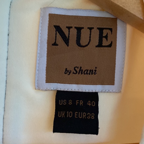 Nue By Shani Shapewear Black White and Coral Colourblock Dress - Picture 9 of 14